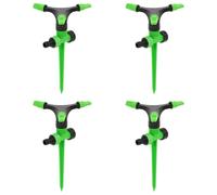 vidaXL Rotating Sprinklers Garden Sprinklers 6 pcs Green and Black ABS and PP