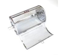 Rotating Stainless Steel Drum Roasting Cage for Coffee Beans and Various Grilling Applications Outdoors (F)