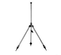 Rotating Stainless Steel Tripod Sprinkler for Lawns(B) | Telescopic legs, adjustable height settings, controls spray radius, fits uneven ground, stable base