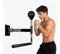 Rotating Stick Target for Gym, Wall Mount Reflex Bag, Height Adjustable & Foldable Speed Balls, Fast Reflex Enhancement, Adjustable Swing Arm Resistance