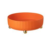 Rotating Storage Rack, Spice Rack Organiser and Storage Rotating Shelf Organiser Lazy Susan Turntable, Kitchen Shelf Fridge Organiser Spices Rack for Kitchen Pantry Cupboard Dresser (Orange)