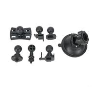 Rotating Suction Cup Mount, 5cm Car Dashboard Windshield Holder with 6 Adapter Joints for G1W G1W-H G1W-C G1W-B LS300W GT550S Camera GPS DVR, Anti-Shake Black