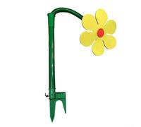 Rotating Sunflower Sprinkler Automatic 360 Degree Irrigation System with Foam Ground Stake for Garden Lawn Flower Bed Yellow(yellow)