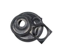 Rotating Swivel Plate Base, 3-12 inches Galvanized Black Lazy Susan Rotating Turntable Bearing Square/Round(3 Inches-Square)