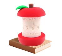 Rotating Table Calendar - Core Display 9 x 9 x 12 cm, Modern 3D Printed Set, Uniic Perpetual System with Month Day Rotation | Aesthetic Decoration for Staff