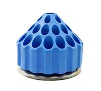 Rotating Tool Bit Organizers, Space Saving, 35 Hole, Blue