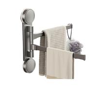 Rotating Towel Rack - Stainless Steel Fabric Shelf | Wall Mounted Bathroom Towel Holder | Resuable Aluminium Main Fabric Clothes Holder for Bathroom, Kitchen, Hotel, Balcony, Laundry
