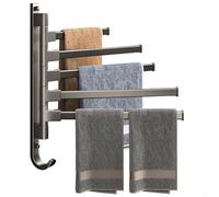 Rotating Towel Rack with Space Efficient Design and Robust Stainless Steel Build for Bathroom, Kitchen, or Balcony, Providing Practical Towel Storage Solutions