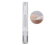 Rotating Transparent Twist Pen with Brush Tip, Cosmetic Lip Gloss Containers Cuticle Oil Applicator, for Skin Care Nail Care(5ml-Tongue Shape)