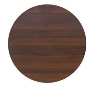 Rotating Tray for Dining Table 31.5in Round Serving Plate 360° Swivel Wood Tray Ideal for Kitchen & Dining Dark Brown Finish Perfect for Entertaining