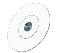 Rotating Tray with Swivel Assist, Tempered Glass Lazy Susan Turntable for Kitchen, Large Serving Plate for Easy Food Sharing