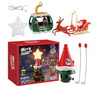 Rotating Tree Ornament - Festive Decor, Party Accessory | Light Up Musical Christmas Gatherings Tree Topper, Home Treetop Styling for Magiical Seasonal Ambiance Winter Holiday Celebrations