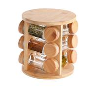 Rotating Turnstile | Wooden Kitchen Condiment Jar Holder - Sugar and Food Jar Rack, Ideal for Beginners, Cooking Enthusiasts and Parents