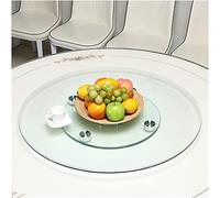 Rotating Turntable Lazy for Kitchen Dining Table Tabletop,Thick Round Clear Glass Rotating Tray Serving Plate,Explosion-Proof Tempered Glass Easy To Share Food,Thick12mm-150cm