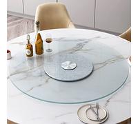 Rotating Turntable Lazy Susan - Silent Glass Serving Plate for Kitchen Organizer, 60-120 cm Diameter, Ideal for Dining and Banquets