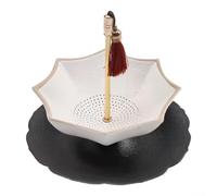 Rotating Umbrella Tea Strainer, Coffee Tea Infuser, Versatile Loose Leaf Infuser For Tea And Coffee, Elegant Design Kitchen Tool(Black Set)