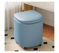 Rotating Upholstered Leather Ottoman StoolVersatile Footstool for Makeup ty & Stylish Seating SolutionPerfect for Living & Bed