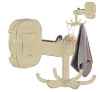 Rotating Utensil Hooks, 360 Degrees Rotating Towel Hook with 6 Claw, Bathroom Storage, Shower Organizer for Kitchen Bathroom Cabinet Towel, Cabinet Hooks