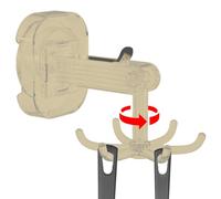 Rotating Utensil Hooks,360 Degrees Rotating Towel Hook with 6 Claw - Shower Organizer, Kitchen Accessories, Bathroom Storage for Kitchen Bathroom Cabinet