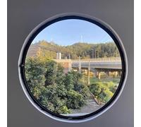 Rotating ventilation window,360° Rotating Round Window - Black Tempered Glass Porthole for Superior Ventilation, Perfect for Playhouses, Basements, and Outdoor Spaces, 75cm/29.5in