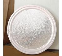 Rotating ventilation window,360° Rotating Ventilation Window with Metal Handle, Aluminum Alloy Frame, Attic Kitchen Garage Replacement, Round Design, White, 210cm/39in - Ideal for Enhanced A