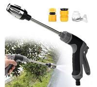 Rotating Waterblitz Pressure Washer, 360° with Long Rod & 3* Plastic Joints, Various Spray Effects, Waterblitz High-Pressure Nozzle, Equipped with Metal Joints, for All Hoses (1 pc)