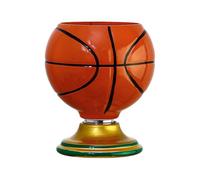 Rotating Whiskey Glass, 300ml Basketball Shaped Drinking Glasses for Whisky Bourbon Beer, Gift for Men Dad Boyfriend