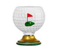 Rotating Whiskey Glass, 300ml Golf Ball Shaped Drinking Glasses for Whisky Bourbon Beer, Gift for Men Dad Boyfriend