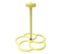 Rotating Windmill Bird Perch - Fun Parakeet Toy with Interactive, Cockatiel and Conure Entertainment with Safe Design, Small Medium Budgerigar and Canary Perches for Activity, Chewing, Play (Yellow)