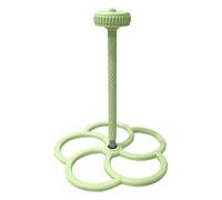 Rotating Windmill Bird Perch - Fun Parakeet Toy with Interactive, Cockatiel and Conure Entertainment with Safe Design, Small Medium Budgerigar and Canary Perches for Activity, Chewing, Play (Green)