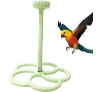Rotating Windmill Bird Perch, Interactive Parakeet Toy Design, Funny Cage Play Accessory, Cockatiel Conure Budgerigar Canary Pigeon Tool, Small Medium Bird Entertainment (Green)