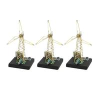 Rotating Windmill Night Light Rotating Copper Wire Windmill Light Desktop Mechanical Art Lamp Bedroom Small Lamp
