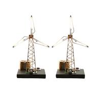 Rotating Windmill Night Light Rotating Copper Wire Windmill Light Desktop Mechanical Art Lamp Bedroom Small Lamp