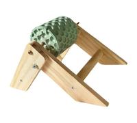 Rotating Wooden Bird Beak Grinding Toy with Chew Stone for Parrots Chickens Squirrels Chewing and Entertainment Bird Beak Grinding Toy