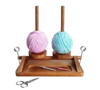 Rotating Yarn Dispenser for Crochet Wool, Rotating Stand with Double Storage Pin - Wool Holder for Knitting | Birthday Gift Idea for Women Beginner Crochet and Creative Hobby