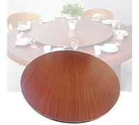 Rotating60cm/70cm/80cm Wooden Round Serving Tray 360° Display Turntable for Dining Table Perfect for Entertaining & Serving (Color: B Size: 60cm-24in)