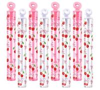 Rotatingpals 32 Pcs Cherry Themed Bubble Wands Sweet Bubbles Party Favors for Summer Activity Birthday Party Prizes Goodie Bag Stuffers Gifts Wedding Supplies
