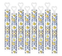Rotatingpals 50 Pcs Capri Lemon Mini Bubble Wands Bulk Party Supplies Blue Tiles Lemon Bubble Party Favors for Wedding Birthday Gifts Goodie Bag Stuffers Prizes