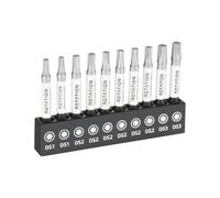 ROTATION 10pc 2" 8 Point Bit Set, S2 Steel, Magnetic Double Square Bits | #1/#2/#3, CNC-Machined Tip, 1/4" Hex Shank, for RVs, Trailers & Electrical Repairs & Cargo Haulers