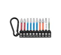 ROTATION 10PC 2" Multi-Type Screwdriver Bit Set, PH TT PZ DS TA, S2 Steel | 1/4" Hex Shank, PH2 TT20 TT25 PZ2 DS2 TA27, Extended Reach Screwdriver Bits for Drill Driver, Automotive, Woodworking & DIY