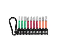 ROTATION 10PC 2" SL/PH/PZ Screwdriver Bit Set, S2 Steel, 1/4" Hex Shank | Magnetic Screwdriver Bits, Phillips PH1 PH2 PH3, Pozidriv PZ1 PZ2 PZ3, Slotted SL4 SL5 SL6, for Drill Driver, DIY & Repair