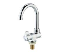 Rotation Copper Basin Faucet, Cold Deck Kitchen Folding Caravan Bathroom Tap for Marine Boat Deck Camper