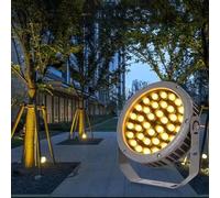 Rotation Spotlight - Spotlight Led Beam Light, IP65 Waterproof 270° Park Tree Lights, AC111-240V Outdoor Decorative Round Flood Light Lamp, for Yard Lawn Engineering(Green,9W)