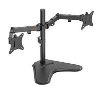 Rotation & Swivel Arms, Height Adjustable Double Monitor Mount VonHaus Black One Size