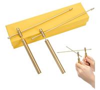 Rotation Tool Compatible 2 Pieces Copper Dowsing Rod, Flexible Divining Rods Set with Solid Copper& Brass and Gift Box
