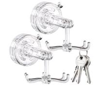 Rotation Utility Hooks - 6 Claw Suction Cup Rotatable Kitchen Hanger | Multifunctional Space-Saving Utensil Holder, Coffee Cup Rack, Hanging Storage Solution for Kitchen, Bathroom, Pantry Organization