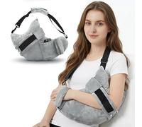 Rotator Cuff Pillow, Shoulder Support Pillow with Pocket for Frozen Shoulder Relief, Post Arm Surgery Recovery Supplies, Broken Arm Cushion for Frozen Shoulder Neck Relief and Side Sleeping