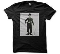 Rote Charlie Chaplin Tramp Men's Black T Shirt L