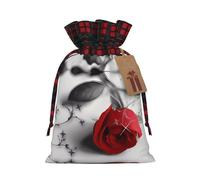 Rote Rose1 (1) Colorblock linen drawstring gift bags holiday drawstring gift bags available in sizes S/M