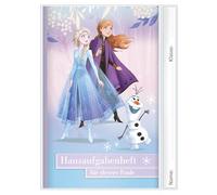 ROTH Homework Book for Clever Lazy 2026/2027, Character Movie Edition - A5 School Calendar with Presented Timetable & Sticker Sheets - 1 Week on 2 Pages (Disney Frozen)